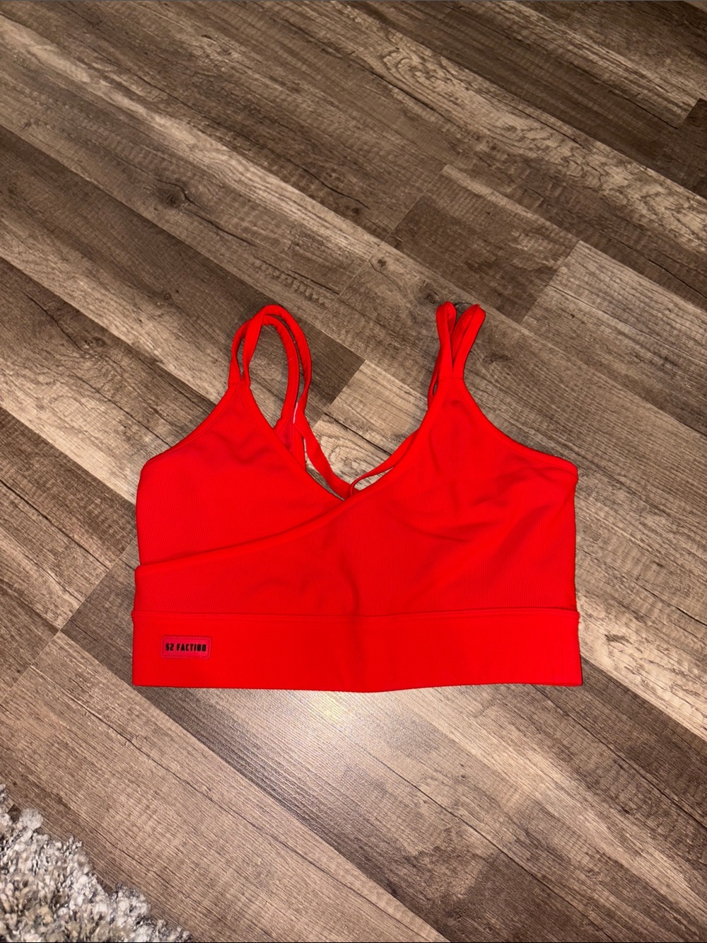 S2 Faction Red Strappy Sports Bra